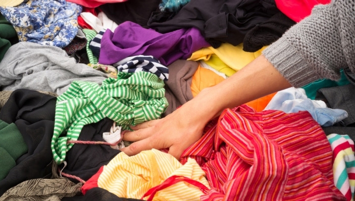According to the Ellen Macarthur Foundation, a bin lorry full of fashion is landfilled every second globally. Stock image.